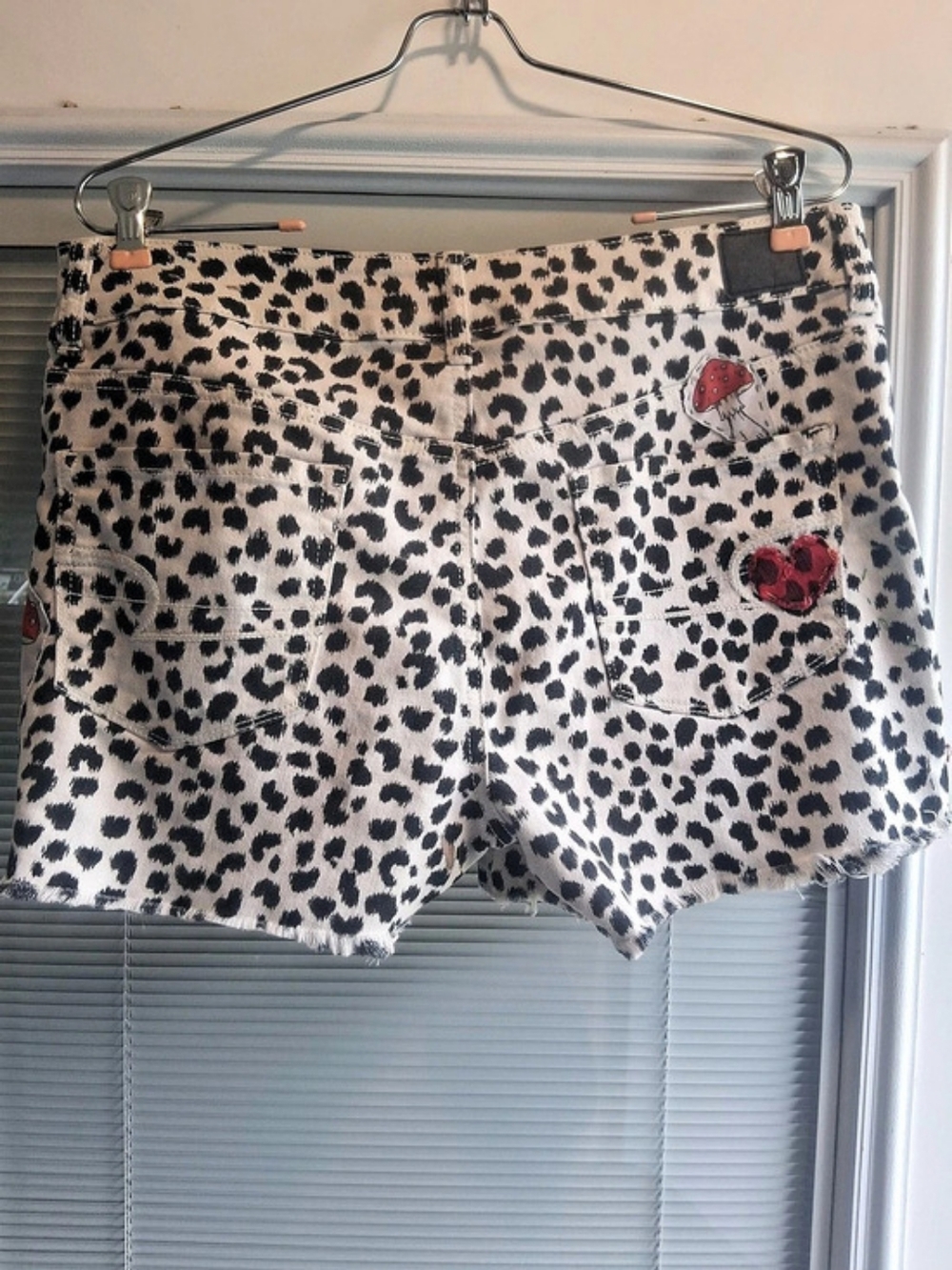 American Eagle Leopard Print Jean Shorts Size 10 Customized
